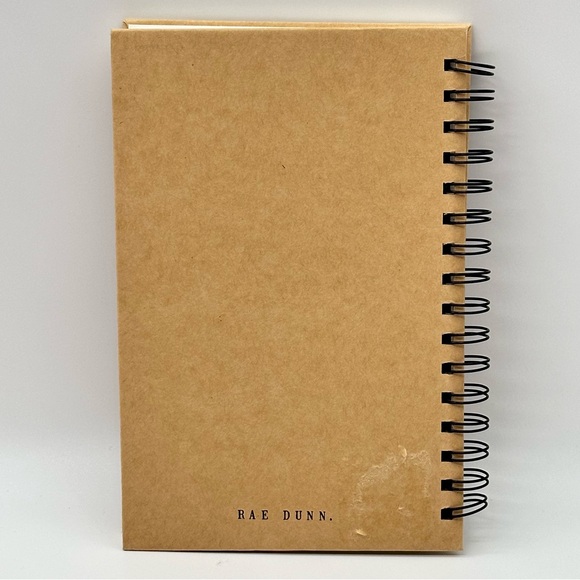 Rae Dunn TRAVEL Compass Spiral Notebook (Black/Kraft) - Picture 7 of 7